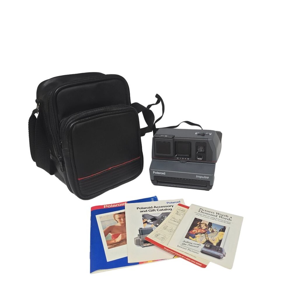 Polaroid Impulse Instant Film Camera W/ Carry Case & Manuals